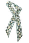 Foulard oblong en soie cousu "Crystal Python"